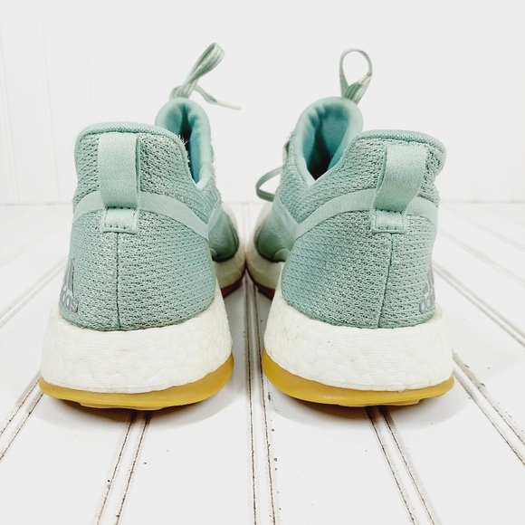 adidas PureBoost X Clima Ash Green Athleisure Slip On Running Sneakers F503 - Picture 6 of 13